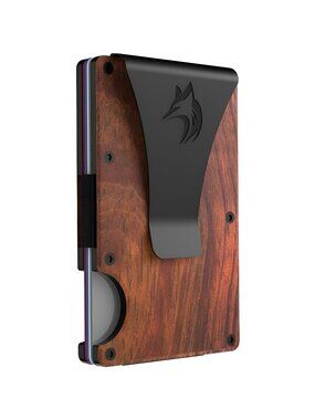 Metal Wallets For Men Minimalist Credit Card Holder Money Clip w/ RFID Blocking